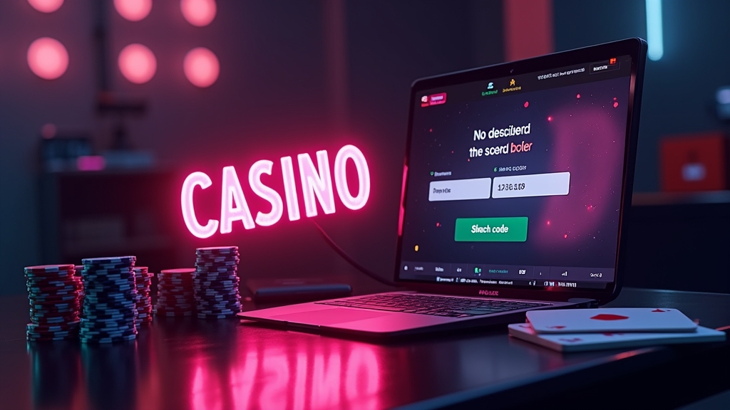 Écran de bonus sans dépôt Pampago avec code promo et ambiance casino